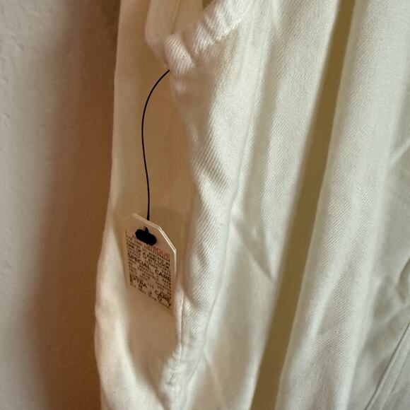 Billabong Jumpsuit Overalls Beach Cruiser Relaxed Fit White Large New - Picture 7 of 9